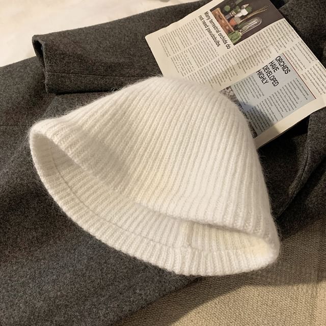 Plain Hat Knit Cloche