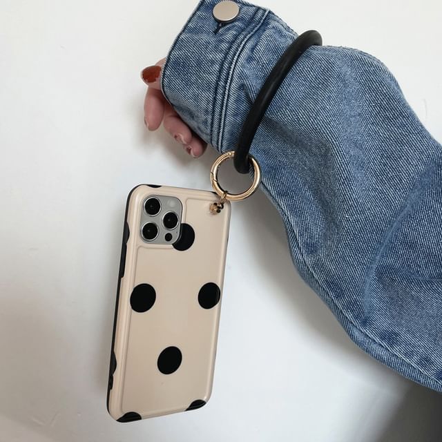 Case Dot Hoop Phone Polka
