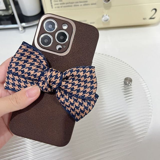 Houndstooth Case Bow Phone