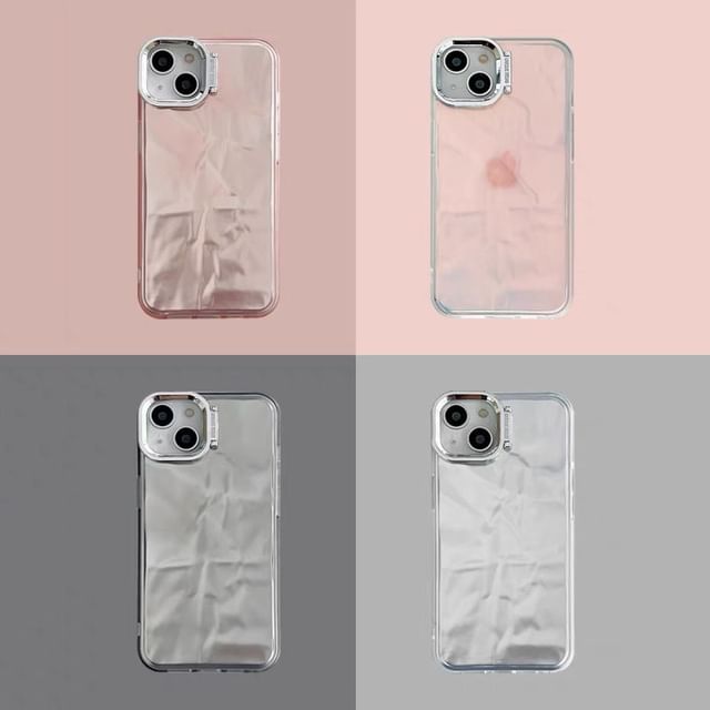 Phone Case Holographic Stand Textured