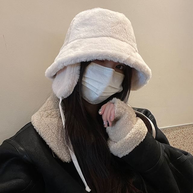 Plain Bucket Hat Fleece