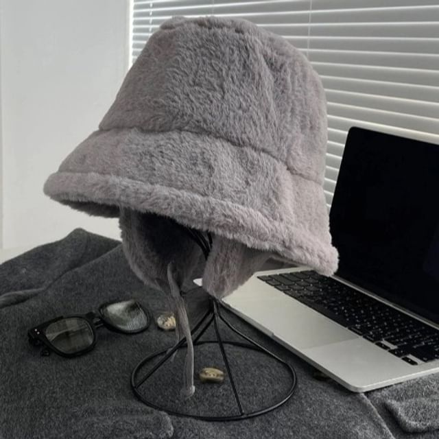Plain Bucket Hat Fleece