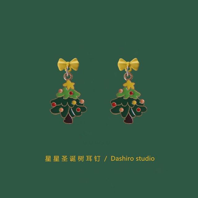 / Clip Drop Earring Tree Christmas On