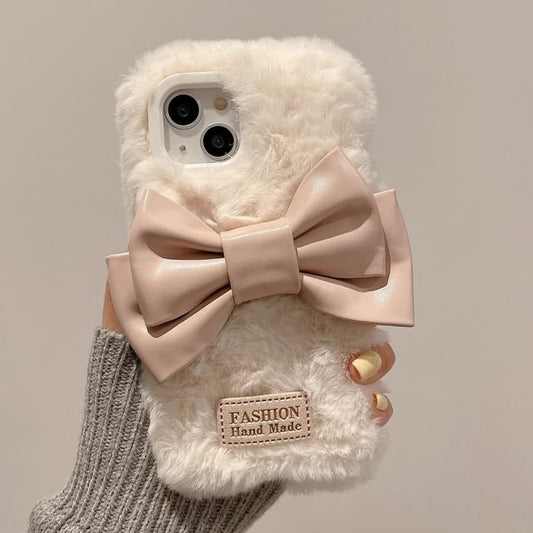 Phone Bow Chenille Case