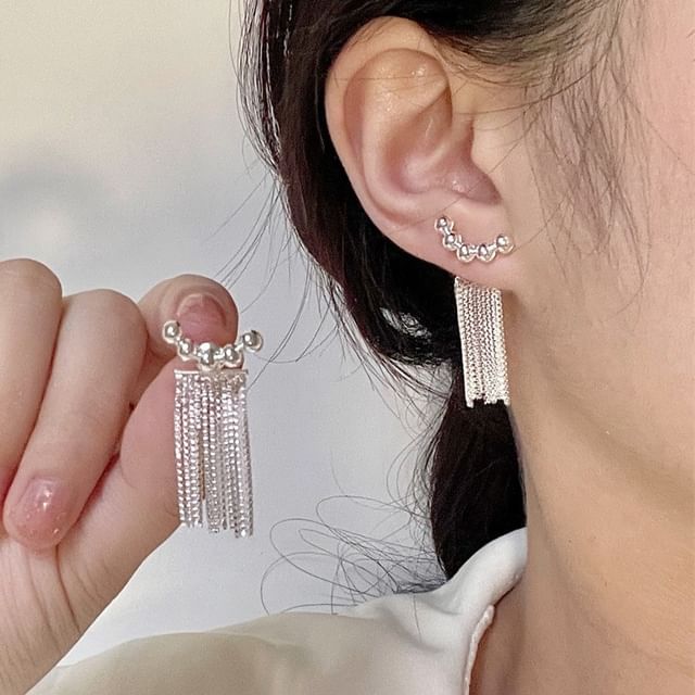 Ear Beaded Fringed Jacket