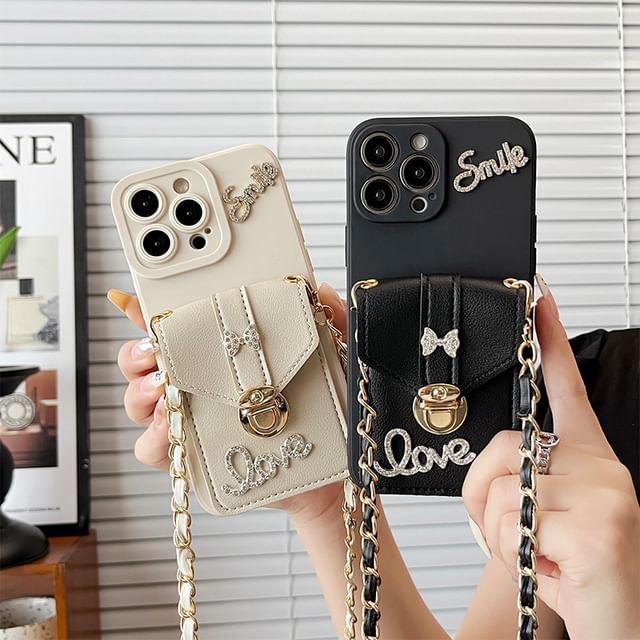 Lettering Case Phone Holder Card