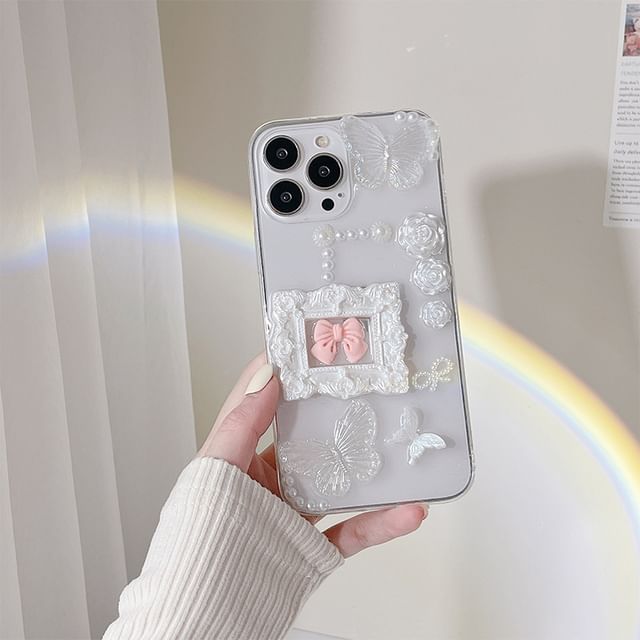 Case Phone Floral Bow