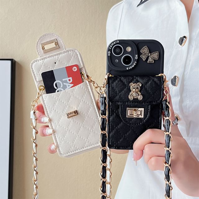 Card Bear Holder Case Phone
