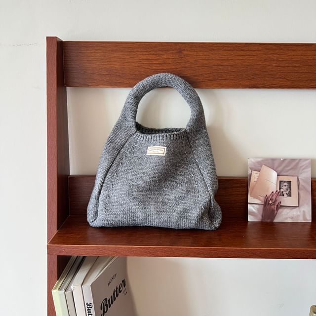 Plain Knit Bag Tote