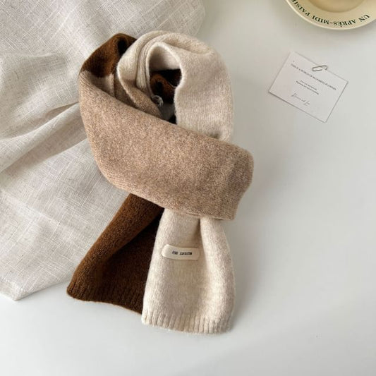 Block Knit Scarf Color