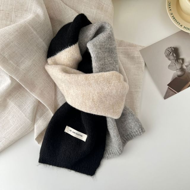 Block Knit Scarf Color