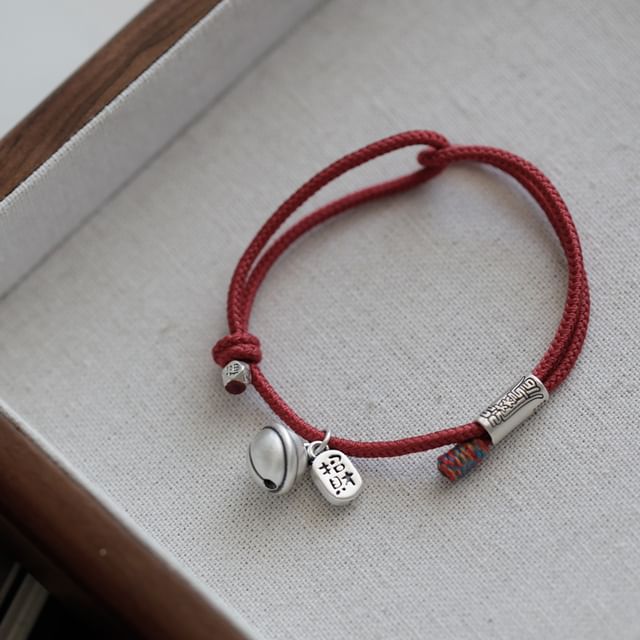Silver Bracelet Bell String
