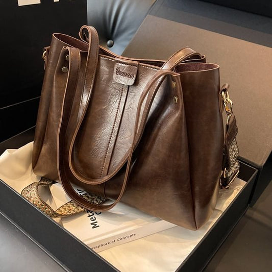 Leather Tote Faux Bag