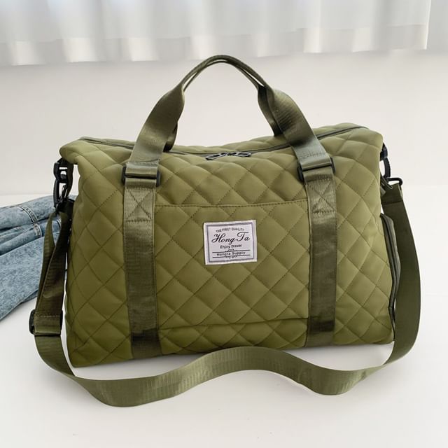 Applique Quilted Carryall Bag