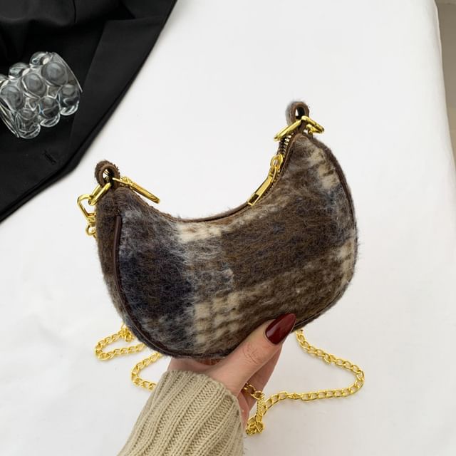 Patterned Strap Bag Crossbody Chain