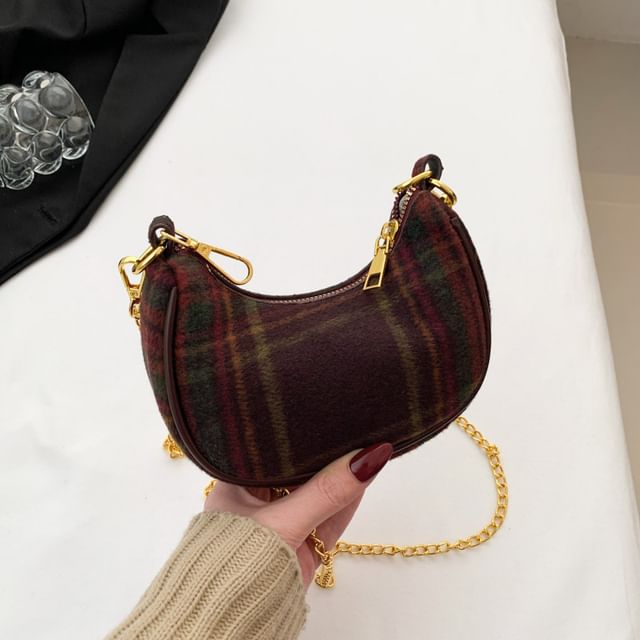 Patterned Strap Bag Crossbody Chain