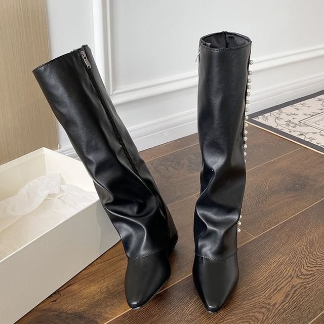 Boots Pointy Wedge Tall
