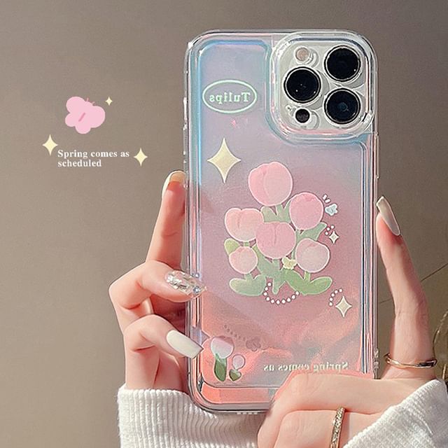 Phone Tulip Holographic Case