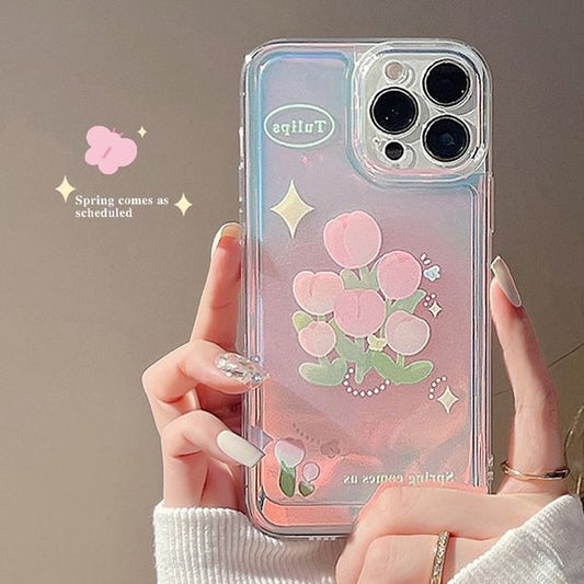 Phone Tulip Holographic Case