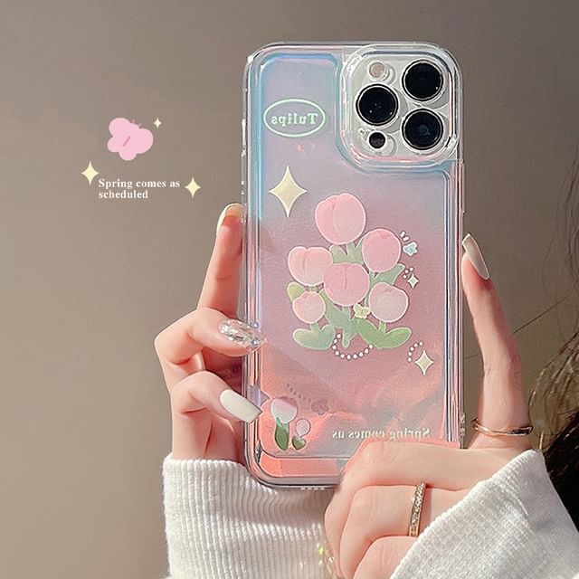 Phone Tulip Holographic Case