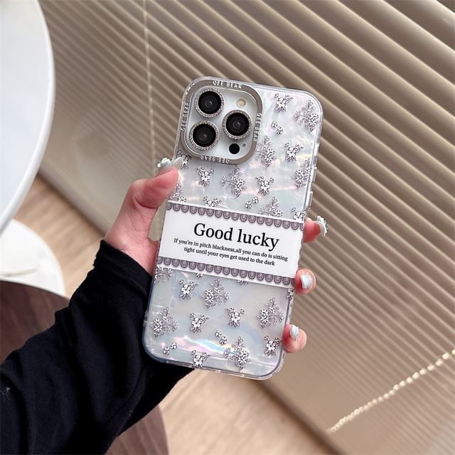 Phone Case Lettering Floral