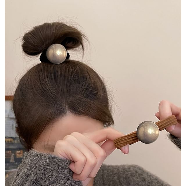 Faux / Set Tie Hair Pearl