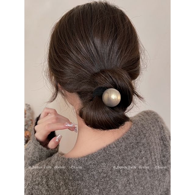 Faux / Set Tie Hair Pearl
