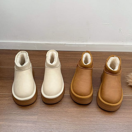 Platform Snow Boots Ankle