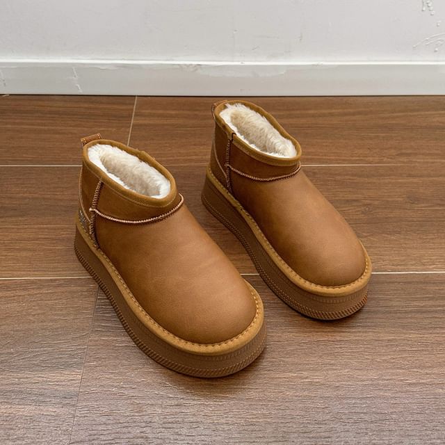 Platform Snow Boots Ankle