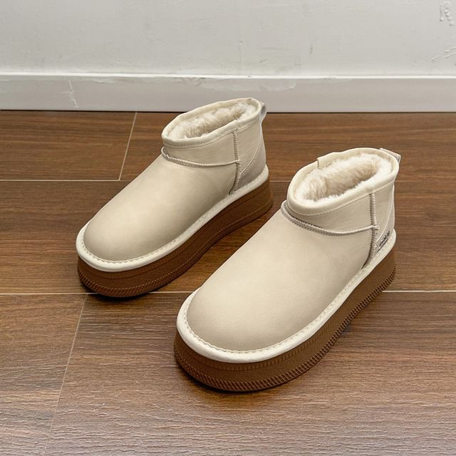 Platform Snow Boots Ankle