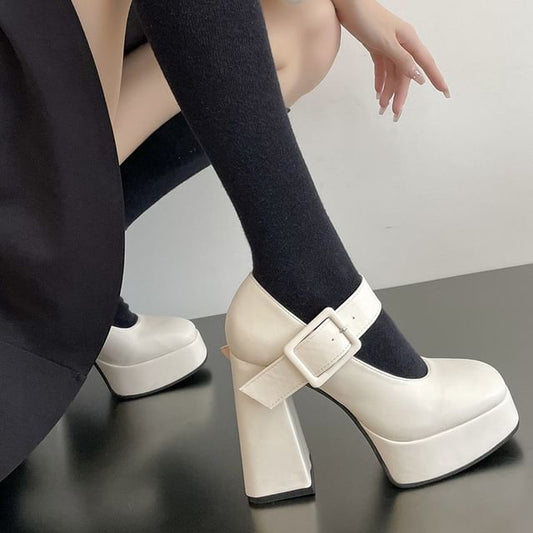 Mary High Heel Jane Pumps