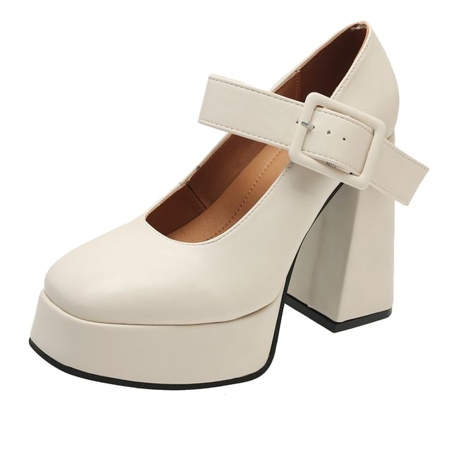 Mary High Heel Jane Pumps