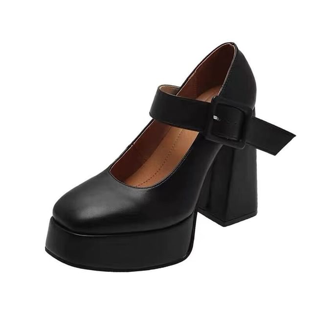 Mary High Heel Jane Pumps