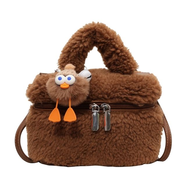 Crossbody Charm Set Bag Faux / Shearling