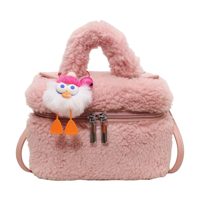 Crossbody Charm Set Bag Faux / Shearling