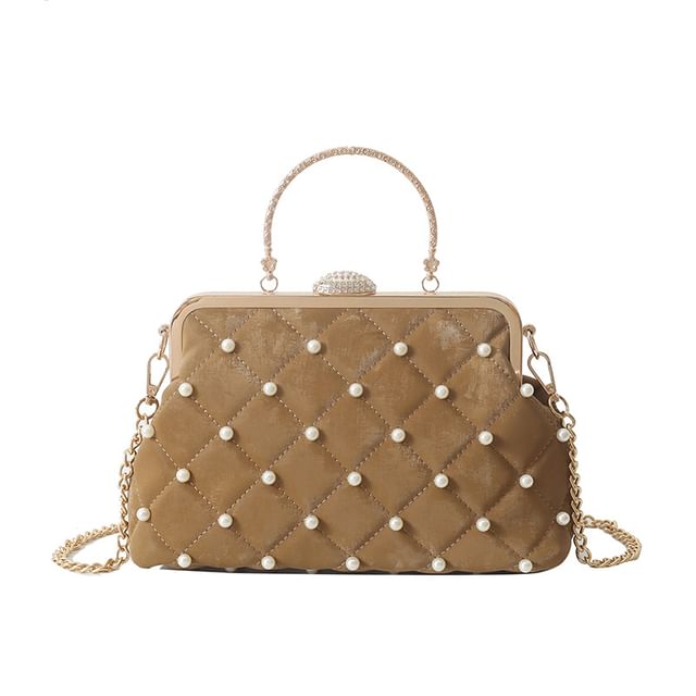 Strap Faux Pearl Chain Bag Crossbody