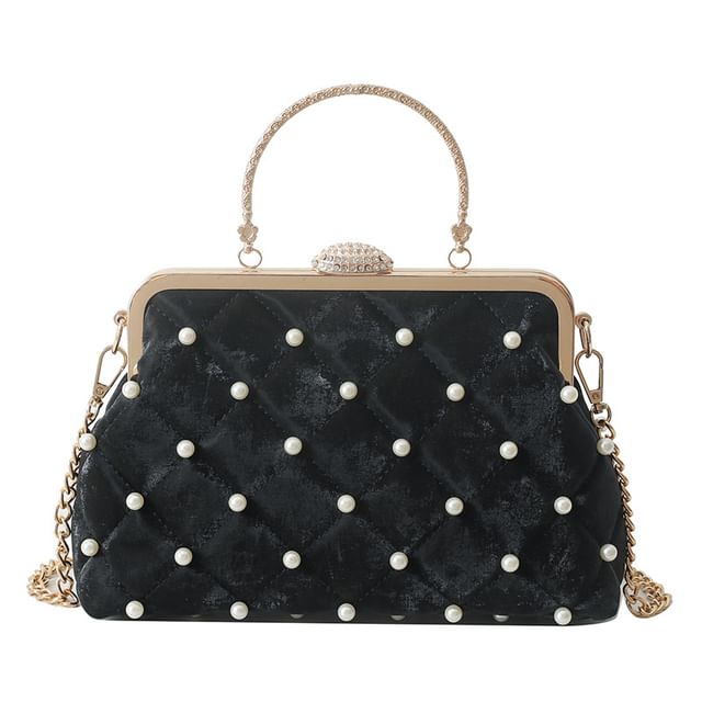 Strap Faux Pearl Chain Bag Crossbody