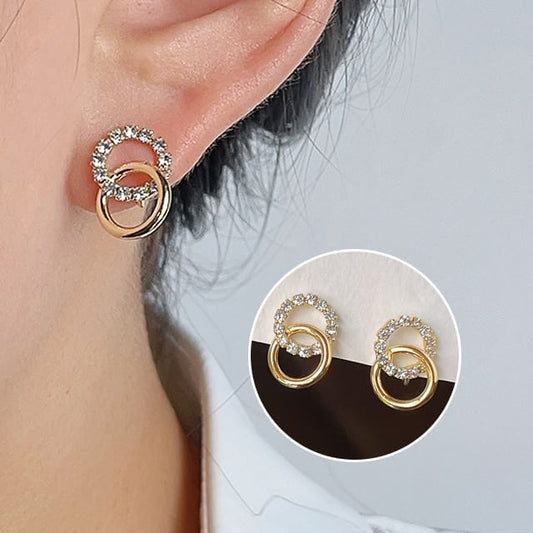 Hoop Ear Alloy Cuff Rhinestone