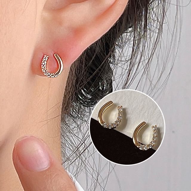Alloy Cuff Rhinestone Ear