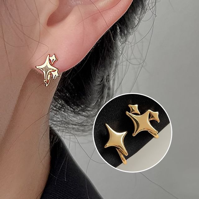 Ear Alloy Star Asymmetrical Cuff