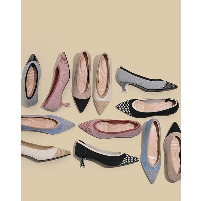 Pumps Pointed Kitten-Heel
