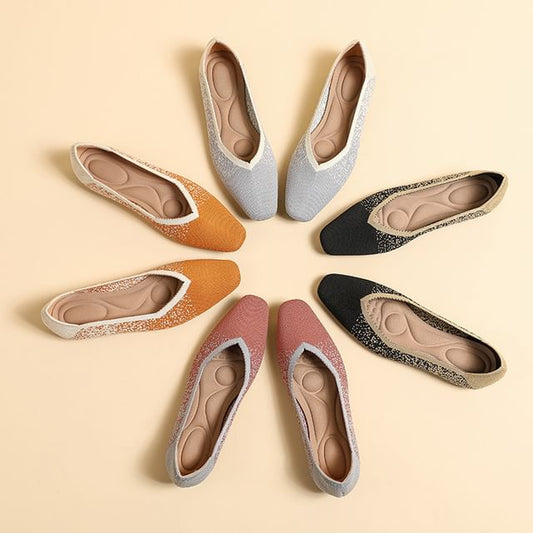 Woven Flats Two Tone