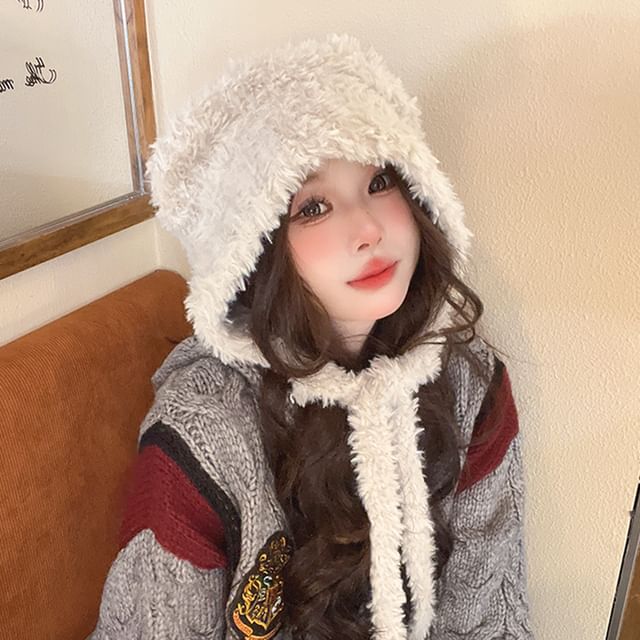 Hat Earflap Bear Fluffy Ear
