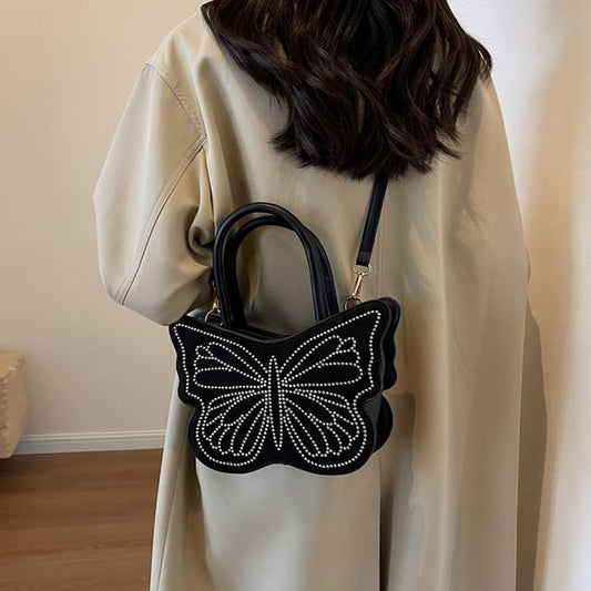 Butterfly Studded Bag Crossbody
