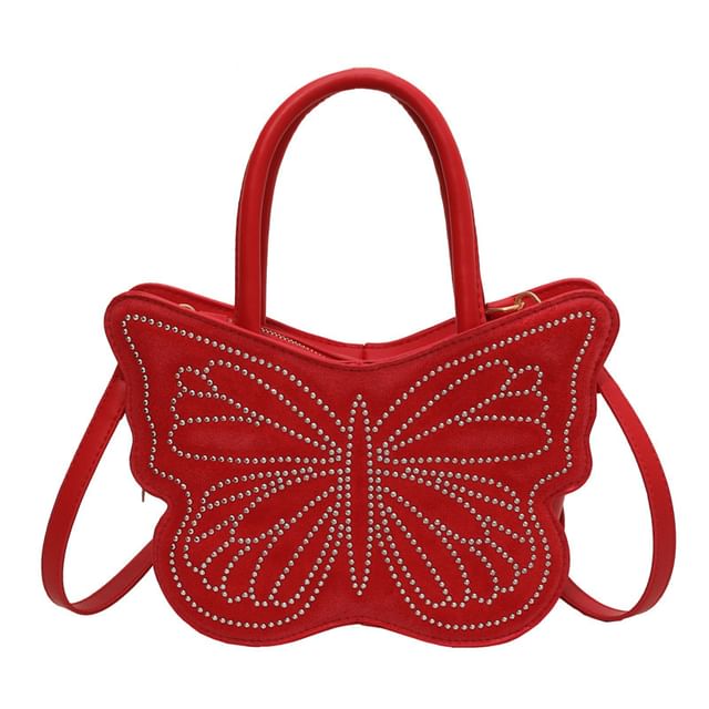 Butterfly Studded Bag Crossbody