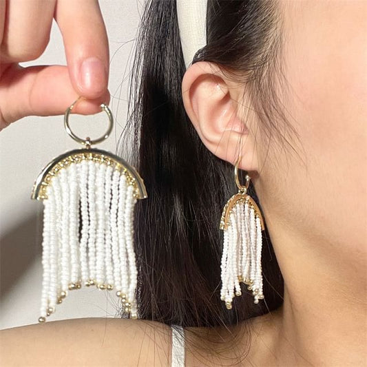 Fringed Earring Beaded