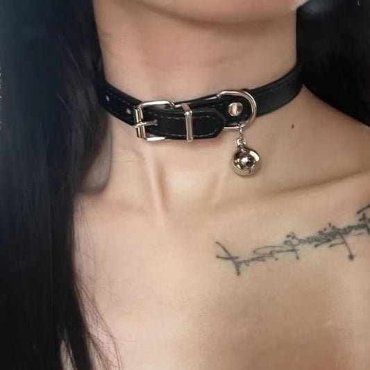 Faux Choker Leather