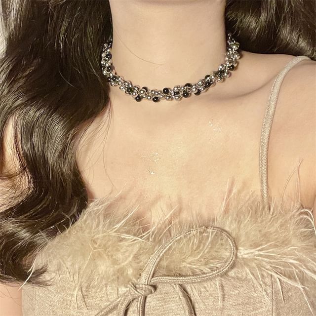 Beaded Layered Choker