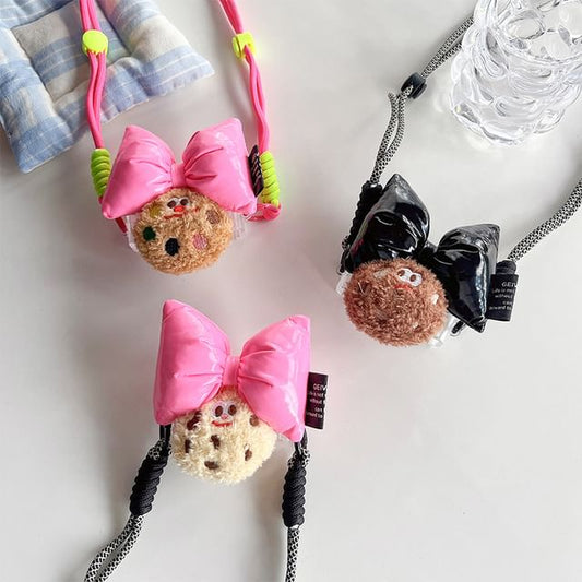 Clip Phone Set Cookie Lanyard Bow /
