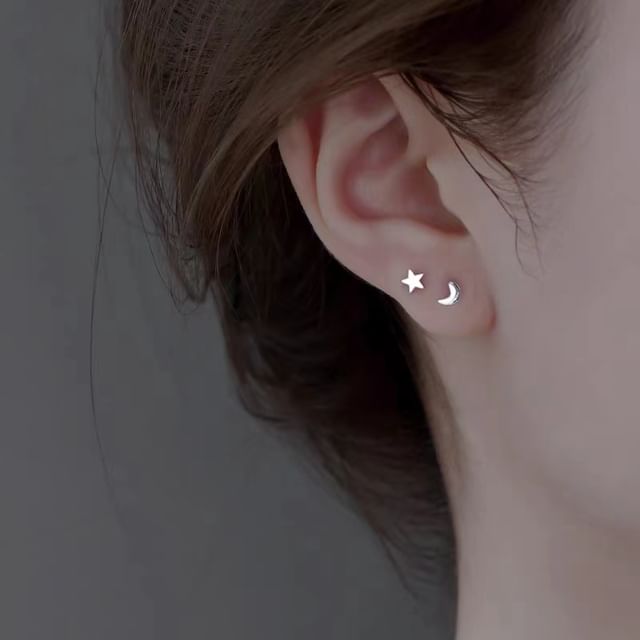 Silver (Various Sterling Stud Earring Designs)